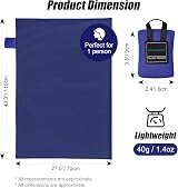 Odoland Picnic Blanket 70 x 110 cm Pocket Waterproof Ground Sheet view 3