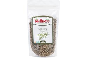 Wellness Rosemary Flowers 8.81 oz - Dried Aromatic Rosemary Leaves for Cooking, Seasoning & Garnishing Dishes - Flavorful Her
