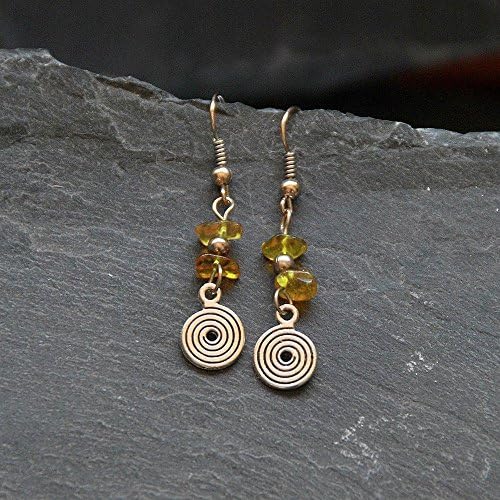 Citrine earrings, November birthstone earrings