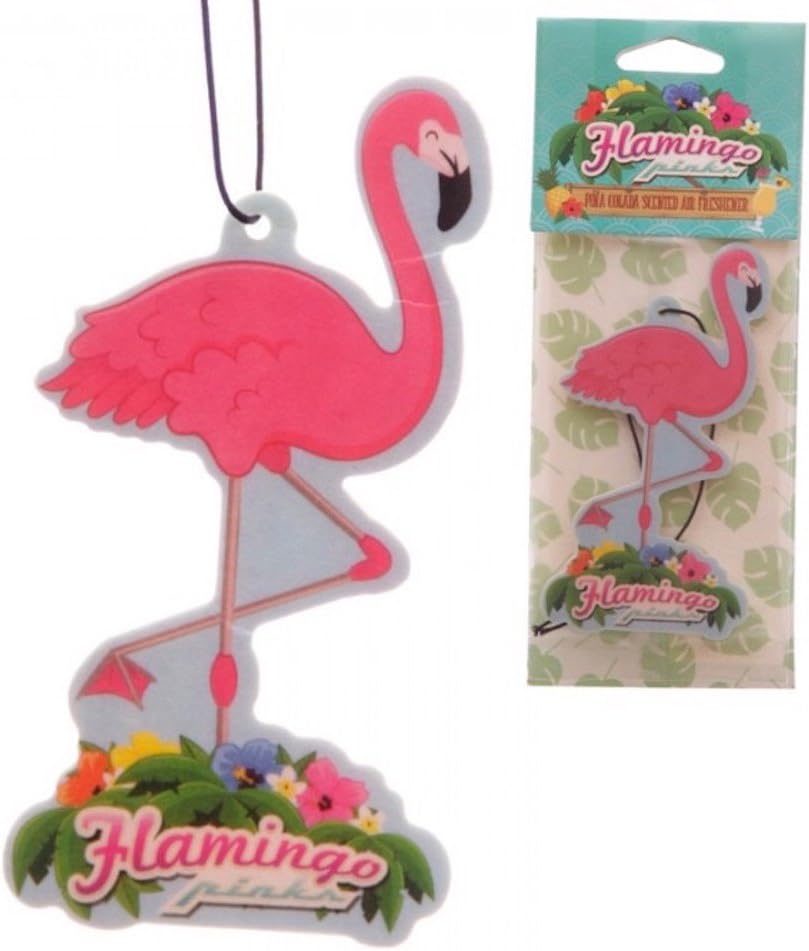 eZYboutique Pink Flamingo Hanging Air Freshener – Pina Colada