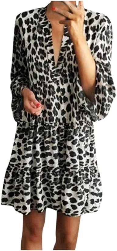 leopard print holiday dress