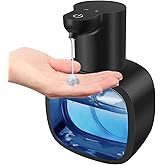 Gotofine Automatic Liquid Soap Dispenser with 500ml /17oz Capacity, Touchless Soap Dispenser with 4 Level Adjustable, Rechargeable, Wall-Mounted, Waterproof for Kitchen, Bathroom, Hotel, Restaurant