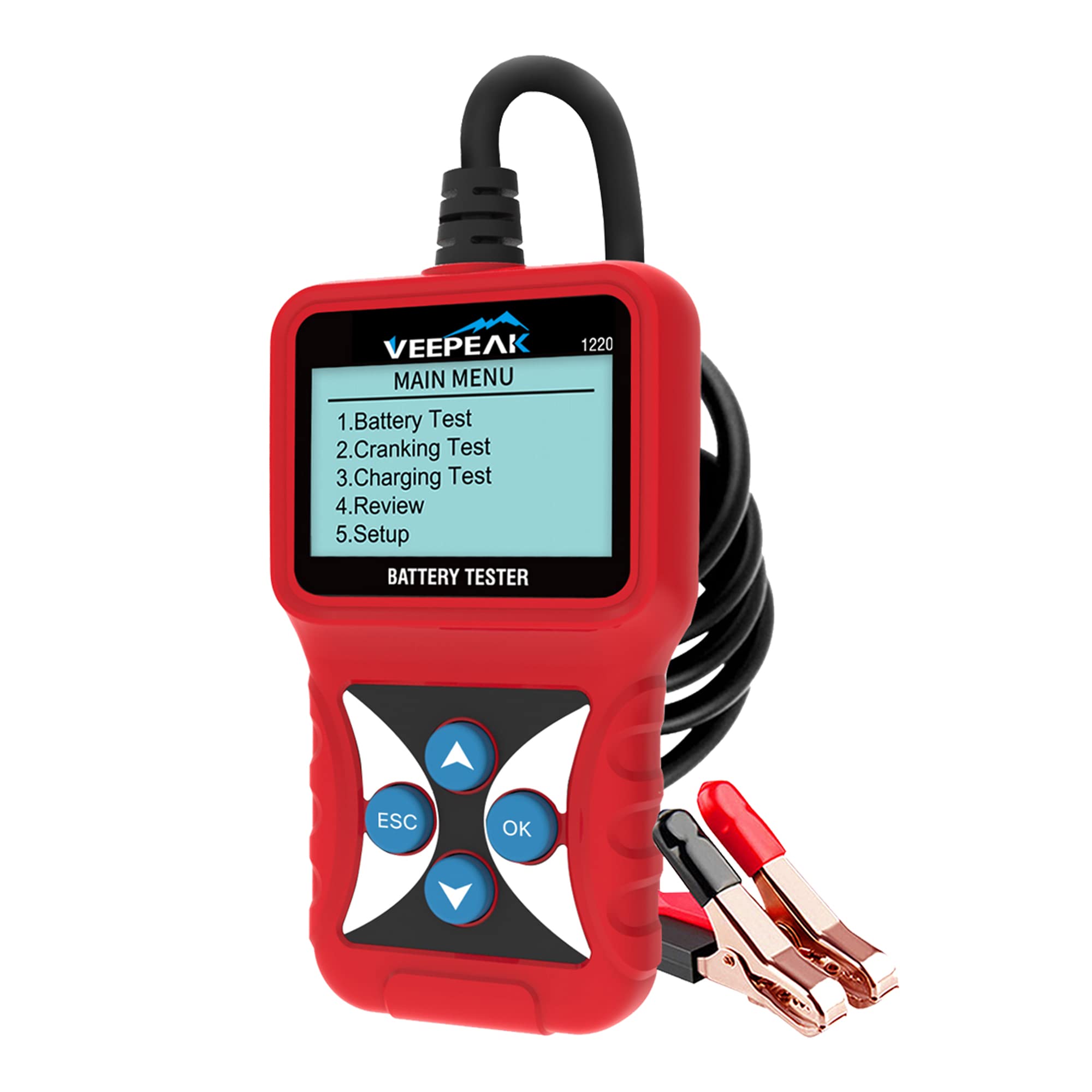 Photo 1 of Veepeak 12V Car Battery Tester, Load Tester Automotive 100-2000 CCA Alternator Analyzer Digital Battery Vehicle Charging & Cranking System Testing Tool for Cars Trucks Motorcycles Boats ATVs RVs