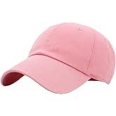 KBETHOS Classic Unisex Cotton Adjustable Low Crown Baseball Cap &ndash; Plain Dad Hat