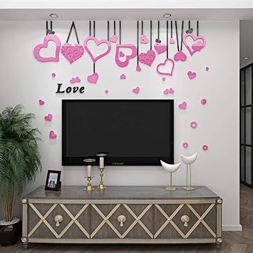 Etiqueta De La Pared Amor Acrilico Etiqueta De La Pared 3d Hotel