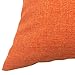 YOUR SMILE Pack of 2 Canves Faux Linen Throw Pillow Covers 18x18inch Square Rustic Farmhouse Decorative Burlap Pillowcases Cushion Covers for Couch Bed Sofa Living Room Orange