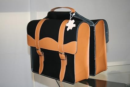 Double Sac Pour Le Velo Pour Porte Bagages Arriere Sacoche Besace Pour Velos Vintage Style Traitement Impermeabilisant Cuir Panniers Rack Trunks Amazon Canada