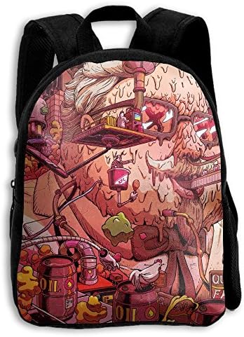 NOLIN AZU Fast Food Kids Backpack For Boys Girls School Travel