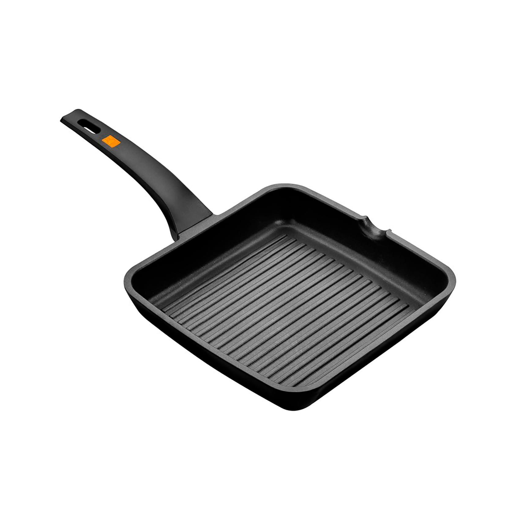 Bra Efficient Aluminium Non Stick Grill Pan - Ribbed (28 x 28cm). Induction Pans Non Stick. Griddle Pan for Induction Hob.