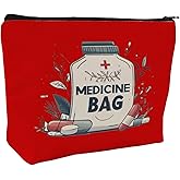 ZOCIGIFTS Medicine Storage Pouches, Makeup Bag for Travel - Zipper Cosmetic Storage Bag with Vibrant Designs, Multi-Use Functionality (Perfect Gift for Birthdays, Graduation, Christmas) (Style B)