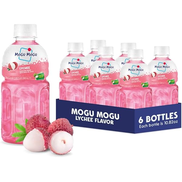 Amazon.com: Mogu Mogu Juice with Nata De Coco 6 Pack (Bundle)