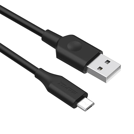 MAPUX Cable Micro USB Cavo Micro USB Sincro y carga (90 cm) para dispositivos Android, Samsung Galaxy, Kindle, Sony, Motorola, Sprint and More - Negro