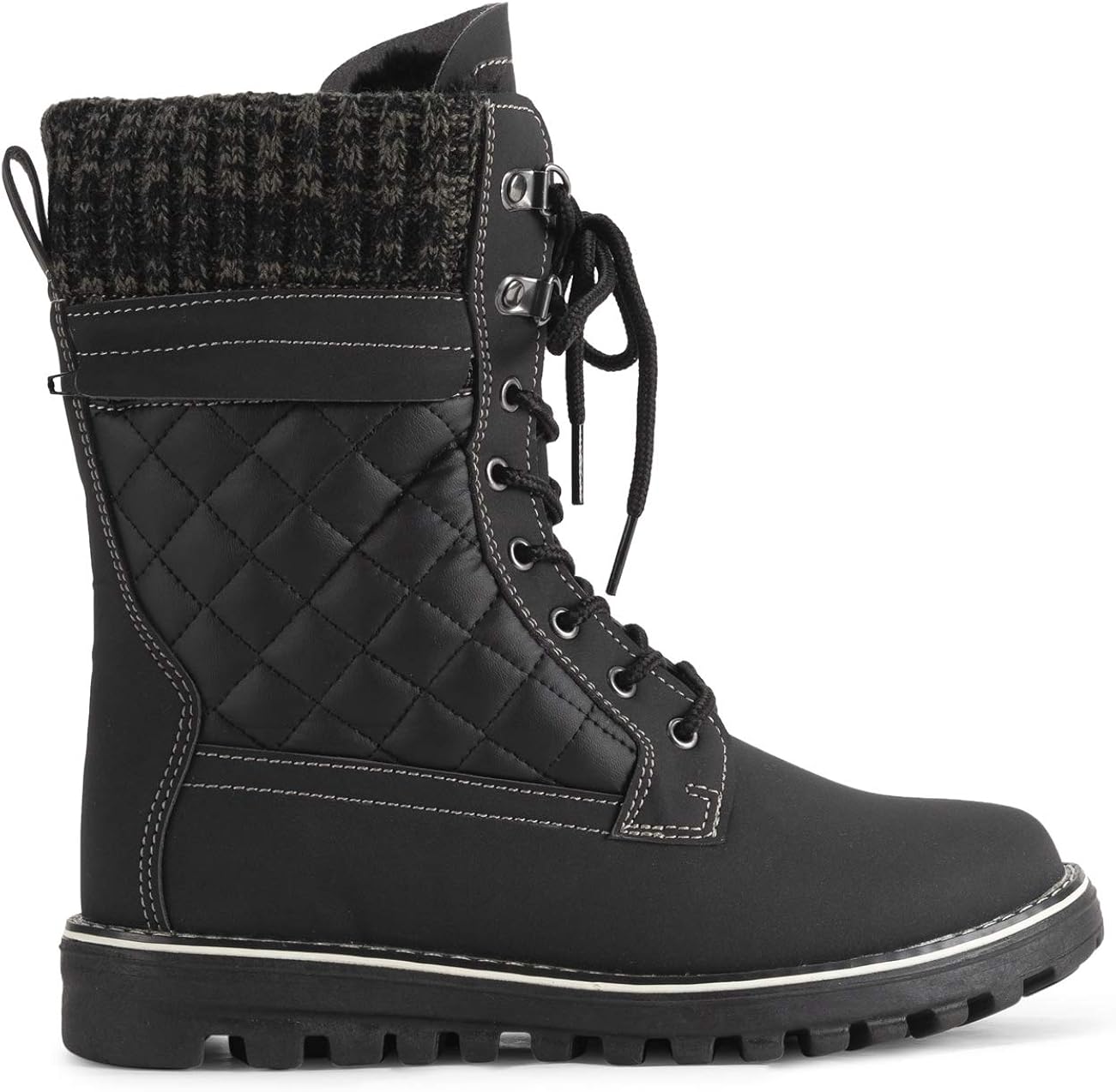  | Polar Womens Memory Foam Outside Pocket Inside Zip Thermal Waterproof Deep Tread Rubber Sole Snow Boots | Snow Boots