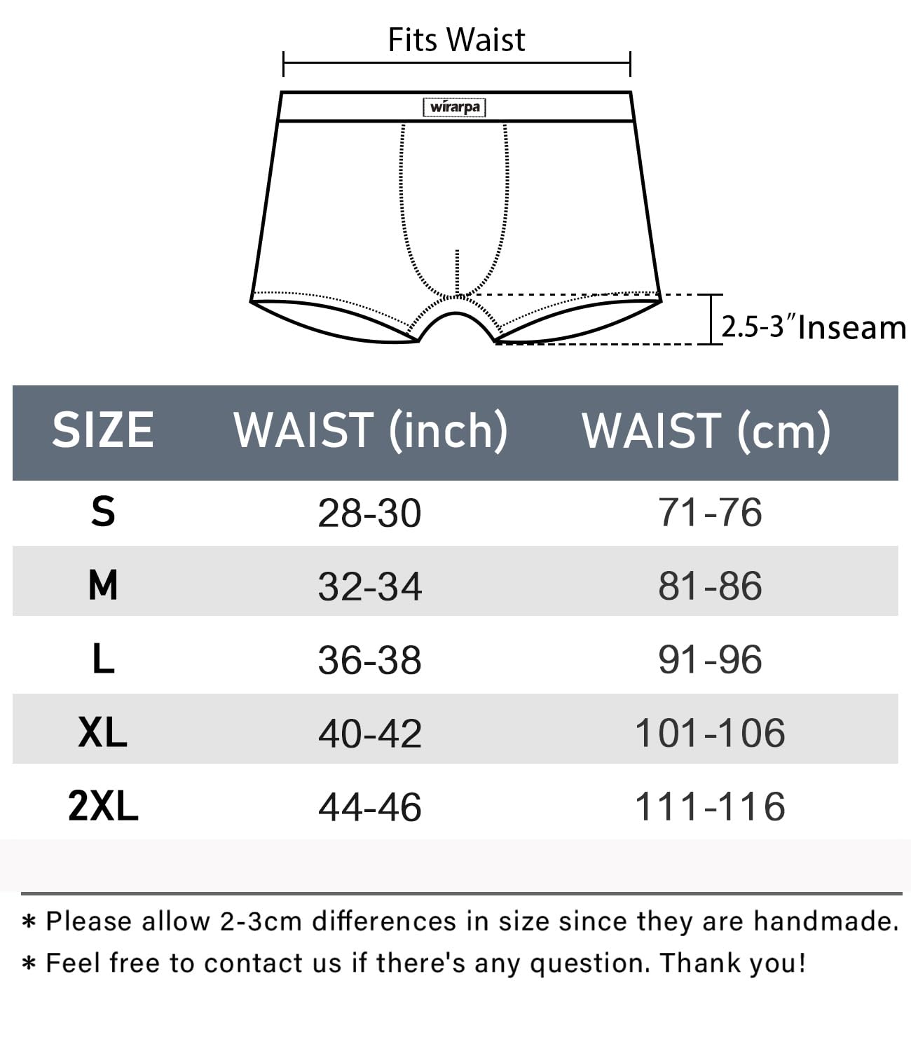 wirarpa Boxershorts Herren Baumwolle Unterhosen 4er Pack Weiß 2XL 7