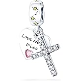 NUJIFFY 925 Sterling Silver Charms Beads for Bracelets Necklaces, Airplane Passport Sister Heart Coffee Music Book Travel Pendant, Pink Color Cute Animal Jewelry Graduation Birth Gifts for Women Men