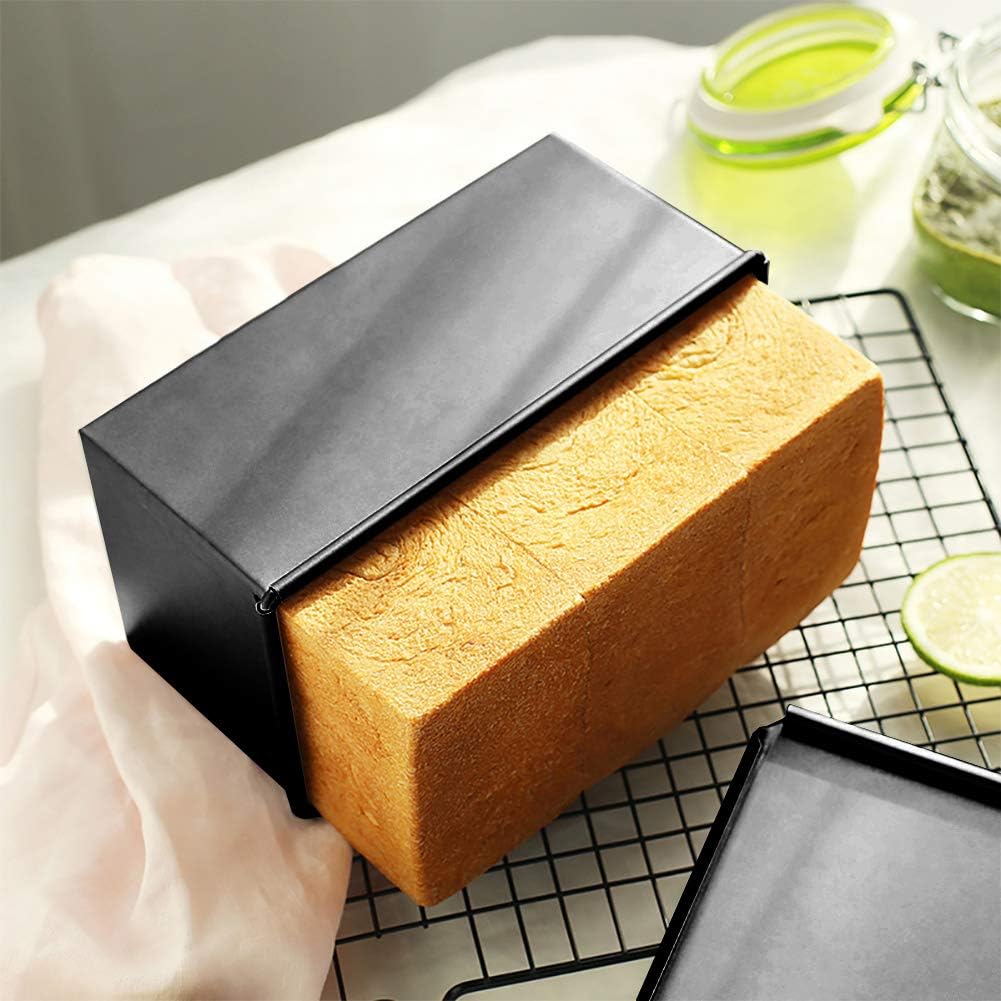 Loaf Pan with Lid, NonStick Bakeware Carbon Steel Bread