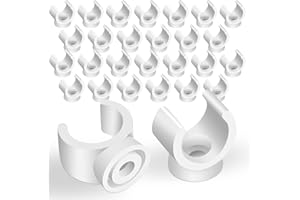 YOOKEER 100 Packs 1/2 Inch PEX Clips Pipe Hangers Clamps Holder Pipe Support Plastic 16 mm PEX Tubing Clamps Hangers Water Support Clamp Clips Socket