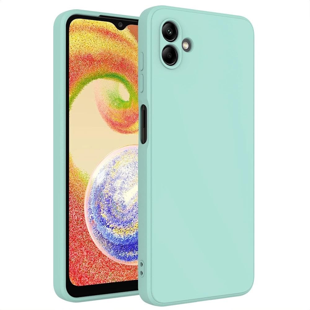 ULXITEYU Soft TPU Slim Case for Samsung Galaxy A06 4G, Lightweight, Snug Fit, Drop-Resistant, Shock-Absorbent, Scratch-Resistant, Light Cyan