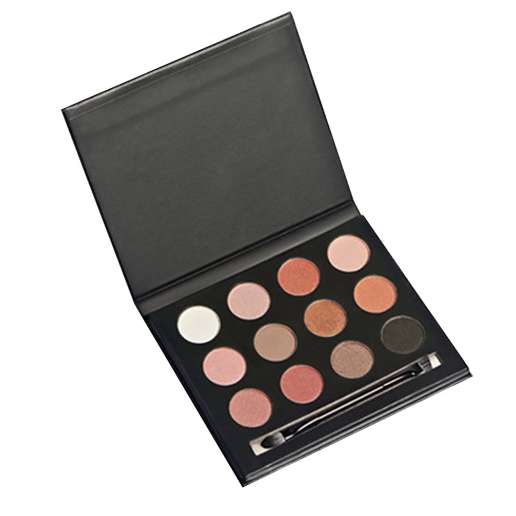 Pevor Eyeshadow Palette Makeup Cosmetics Glitter Eyeshadow Eye Makeup Smokey Eye Makeup Black Yellow Pink Eyeshadow Palette Eyeshadow Primer With Makeup Brush 12 Colors 1# 2# 3# 3 Styles Can Choose