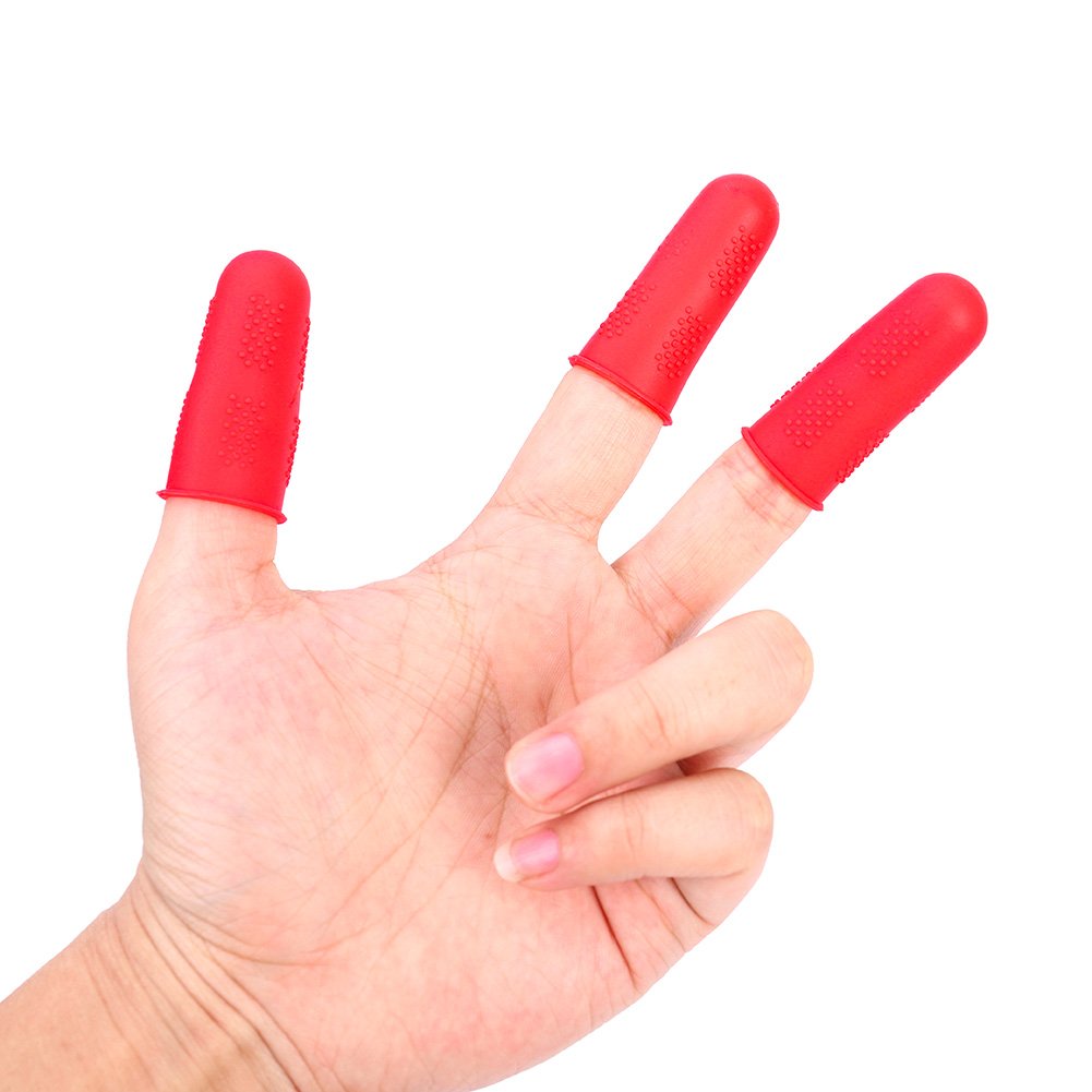 24 Pieces Finger Protectors Hot Glue Gun Finger Caps Silicone NonStick