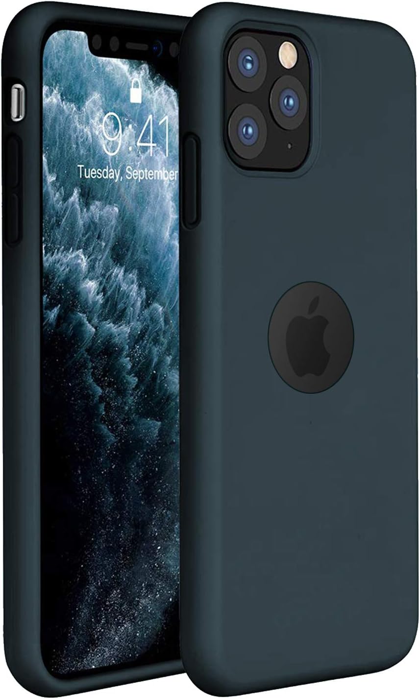 GRIPP rubon Slim fit case Compatible with iPhone 11 pro max (6.5 inches) Soft Silicone Shockproof Rubber Gel Material with Lightweight Drop Resistance and Anti-dust Back Cover (Green)