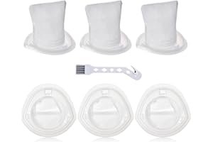 Erinice 6 Pack EVF100 Filter Replacement for Black and Decker HNV220B, HNV215B, HNV115B, HNV215B10, HNV115J, HHS315J01, HHS315J06 Hand Vacuum Washable Filter, Replace to Part #90590689 & EVF100