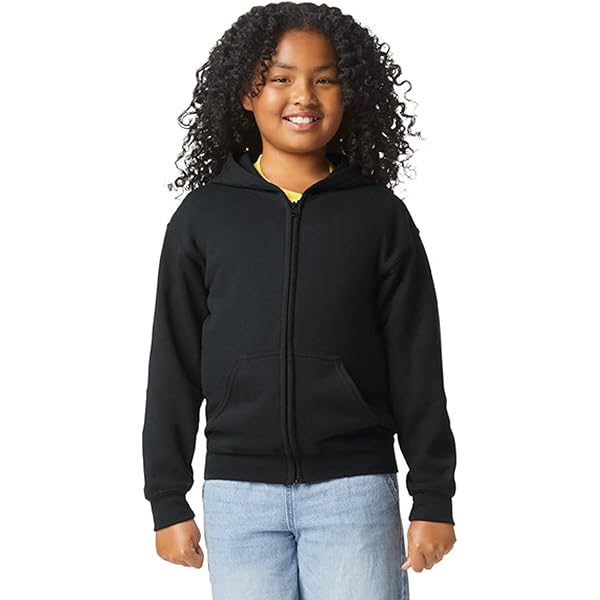 Amazon.com: Gildan Youth Full Zip Hoodie Sweatshirt, Style G18600B