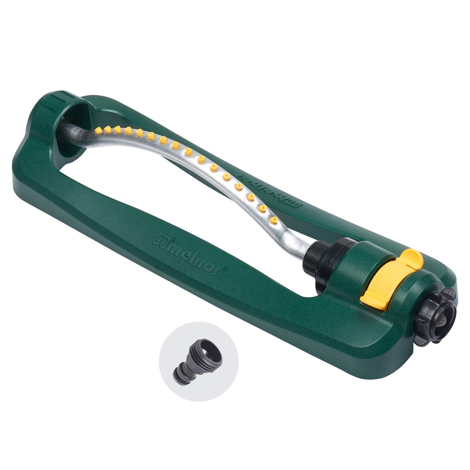 Photo 1 of Melnor 65046-AMZ TurboTek 3200 SF Turbo Oscillating Sprinkler with QuickConnect Product Adapter