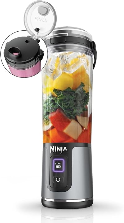 Ninja Blast Portable Blender 530ml Rechargeable USB-C Leakproof Lid Black