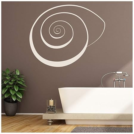 Azutura Spiral Muschel Wandtattoo Nautisch Wand Sticker Badezimmer