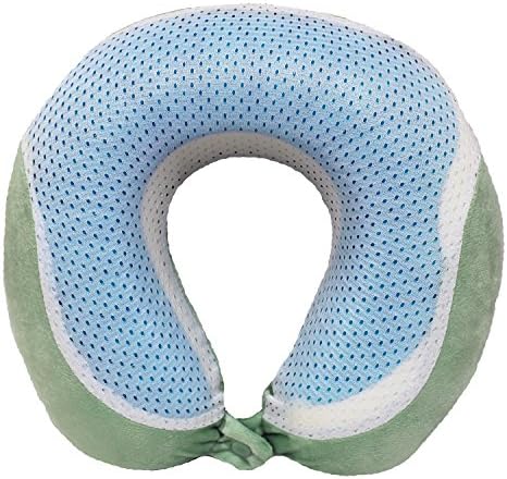 Lux Voyage Cooling Gel-infused Memory Foam Travel Neck Pillow (Mint)