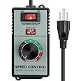 AC Motor Speed Controller 120V 15A Variable Speed Controller & Fan Speed Controller, Electronic Voltage Regulator for Electric Motors with Overload Protection, LED Display for Precise Control