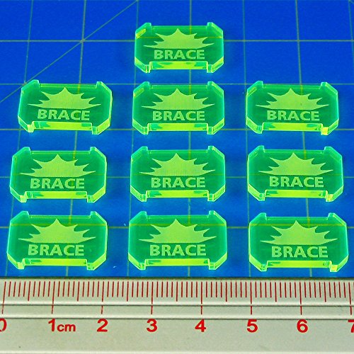 SW: Armada, Brace Defense Tokens, Fluorescent Green (10)