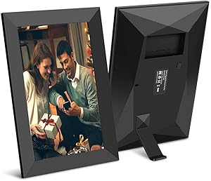 Scishion 10.1 Inch 16GB WiFi Digital Photo Frame with HD IPS Display Touch Screen - Share Moments Instantly via Frameo App from Anywhere