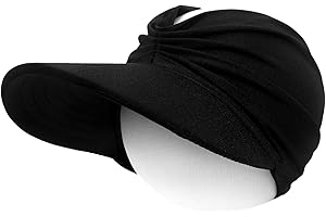 Women's Sun Visor Hats Wide Brim Cap Deep Stylish Outdoor Beach Ponytail UPF 50+ New Floppy 2026 Summer Hat