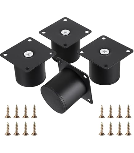 Lot De 4 Pieds En Plastique Noir IKEA 119363 – Pièces De Rechange