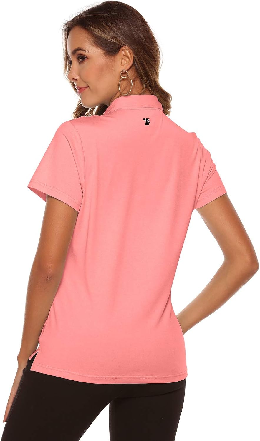 Rdruko Women's Dry Fit Golf Shirts Moisture Wicking Short Sleeve Polo Sports Shirts: Clothing