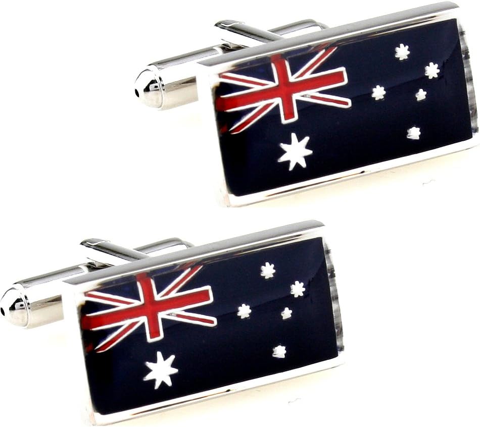 Australian Cufflinks Flag of Australia Cuff Links Gift Boxed(wedding cufflinks,jewelry for men,gift for groom)