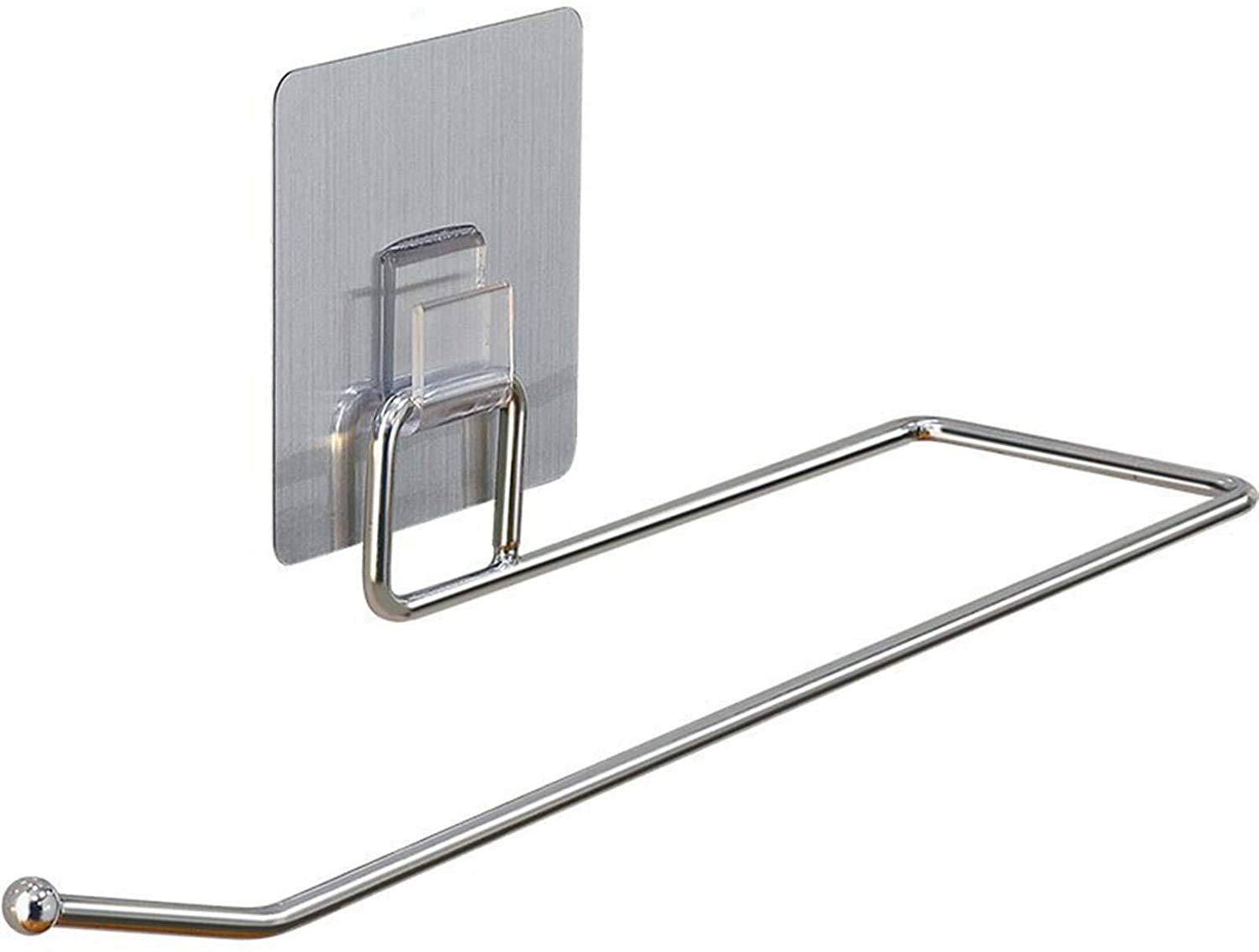 Namvo Kitchen Roll Holder, Paper Towel Dispenser Under Cabinet, Wall Mounted Self-Adhesive Stainless-Steel Tissue Hanger Towel Rack for Bathroom, Toilet, Sink& Hotel,5 Sets