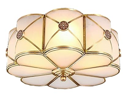 Moooni Brass Ceiling Light Round Warmth Romatic Lamp For Bedroom