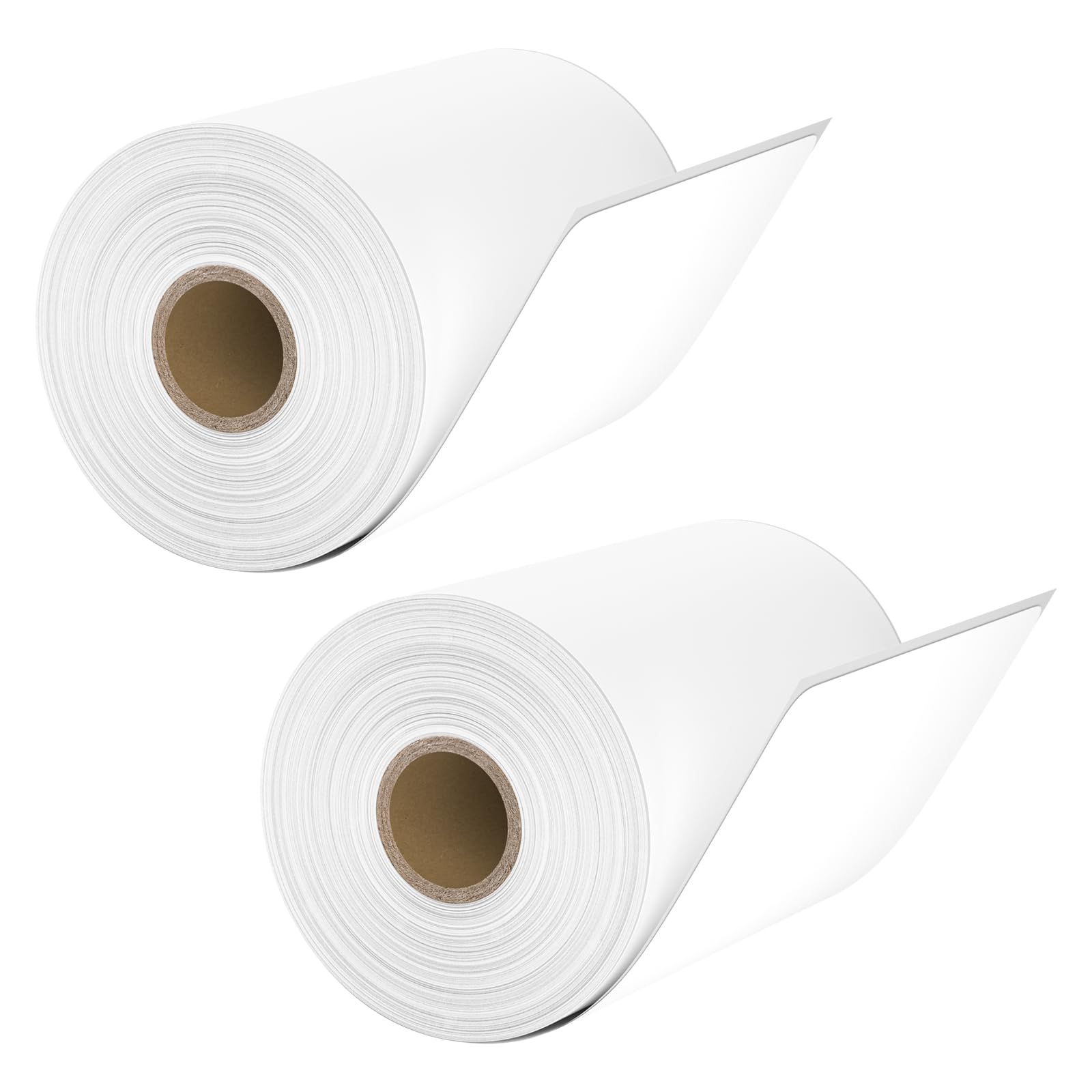 Direct Thermal Labels 2 Rolls 500 Labels Blank White 4" x 6"(101mm x 152mm) 250 per Rolls Address Label Shipping Package Label for Thermal Printers