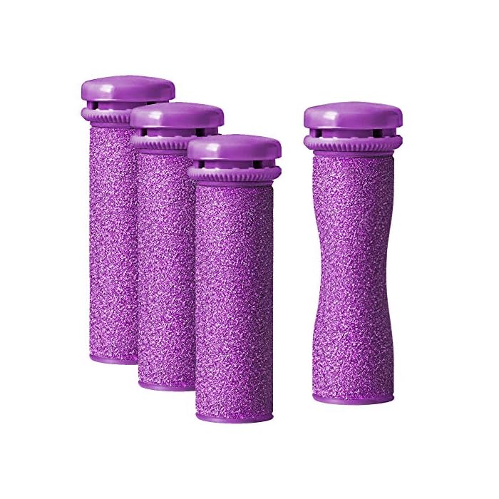 Emjoi Micro-Pedi SoftFLEX Refill Rollers (Latest Edition) Flexible and Soft For More Comfort - Pack of 4