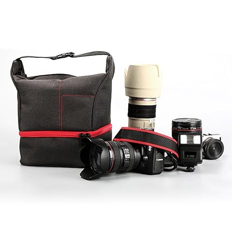 VANKER bolsa antigolpes impermeable réflex DSLR cámara de hombro ...