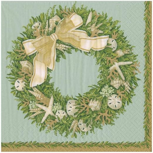 Amazon Com Beach Christmas Decor Cocktail Napkins Paper Napkins