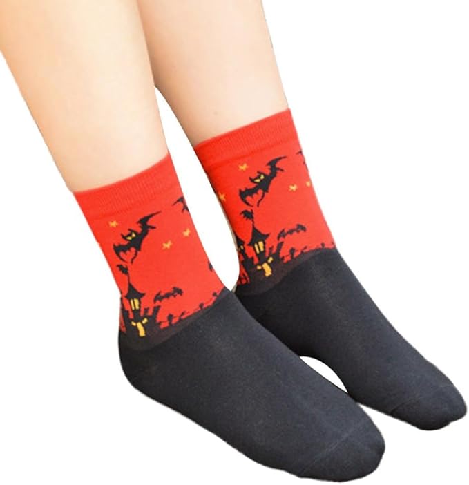 Halloween Socks, jhuivd 3D Cartoon Printing Socks,Halloween Costume
