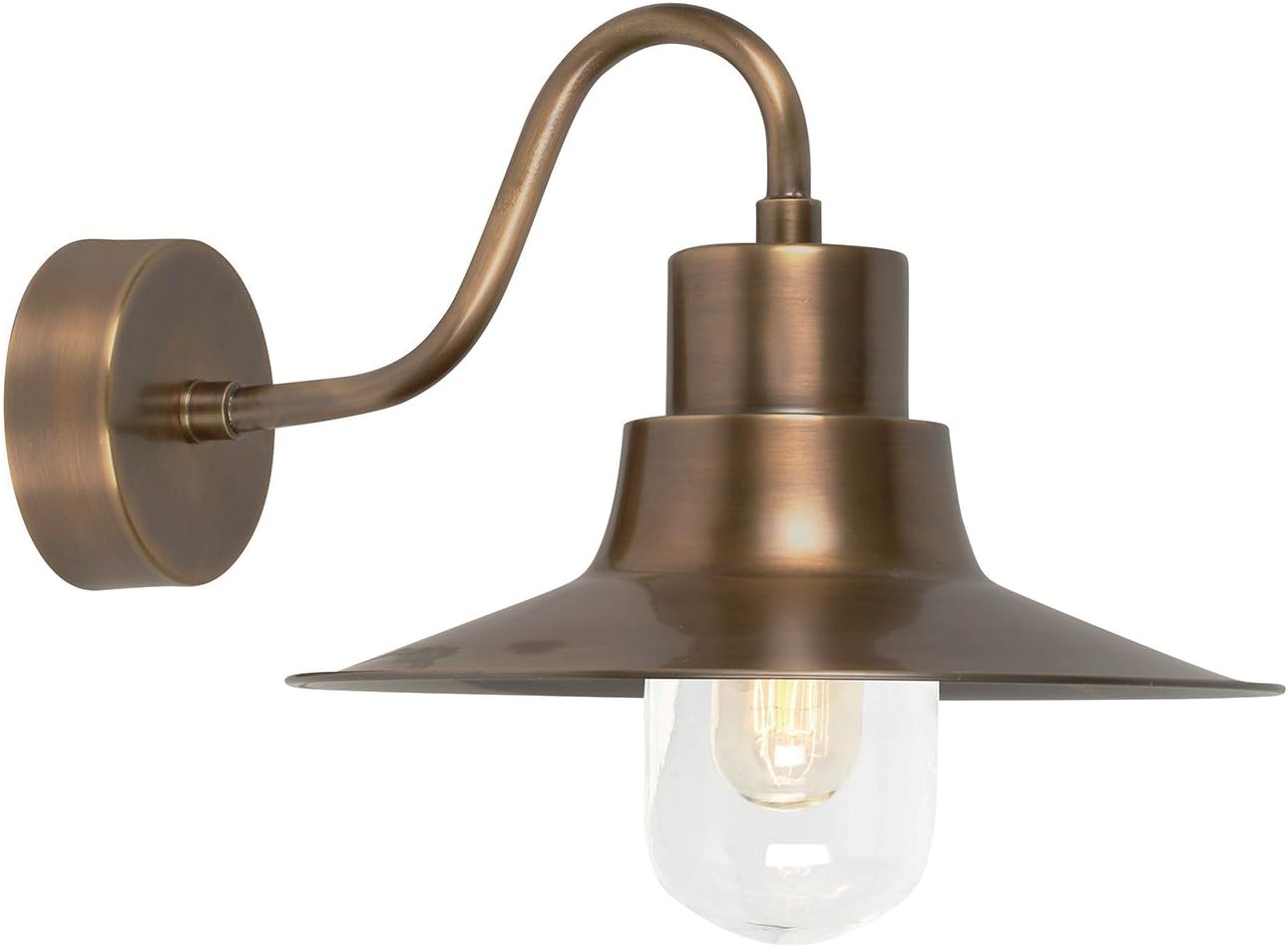 Elstead SHELDON BR SHELDON wall light in solid brass IP44