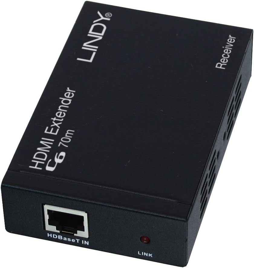 LINDY 70m Cat.6 HDMI & IR HDBaseT Extender with PoC, Black, 70 meters - Image 4