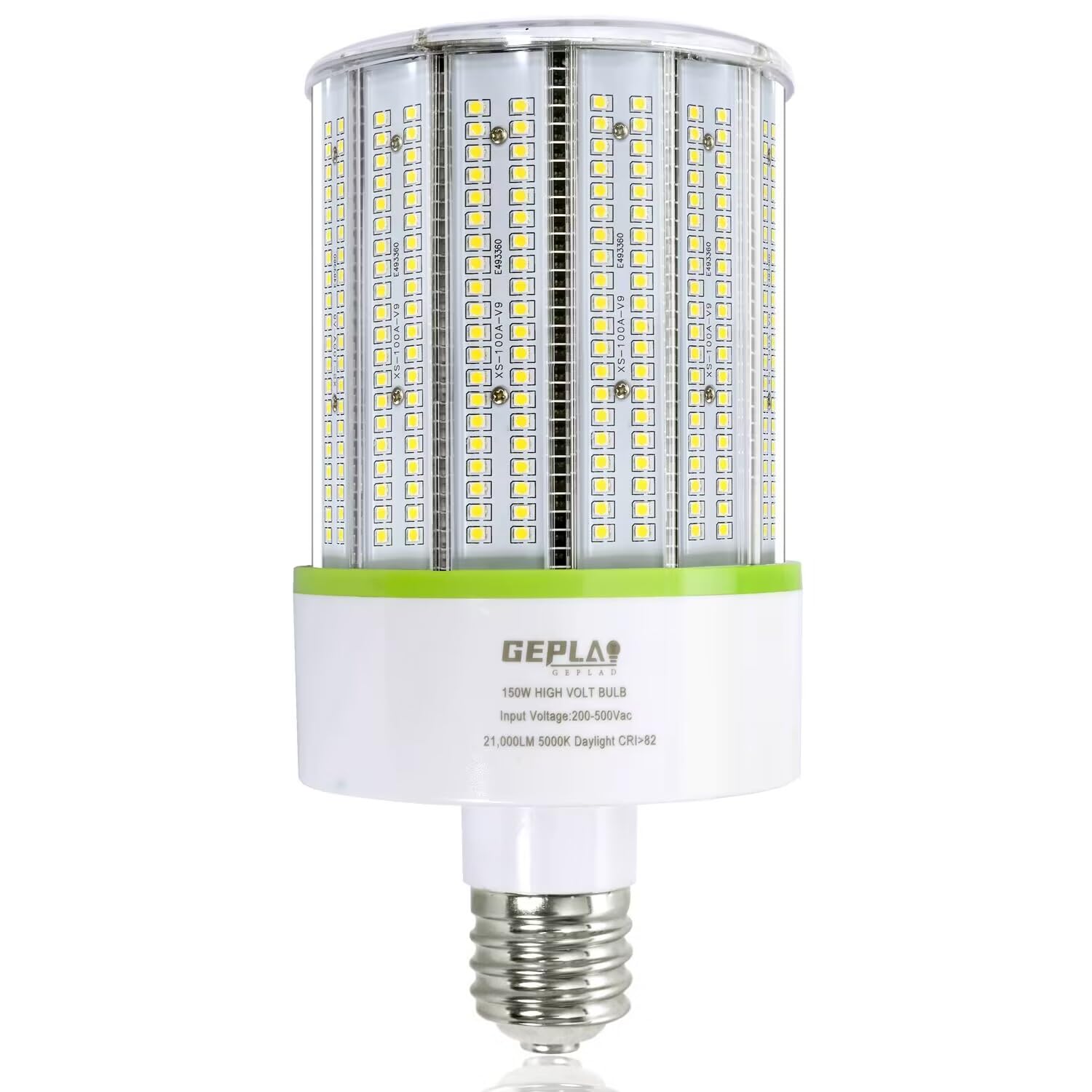 Photo 1 of 480 Volt 150W E39 Mogul Base LED Bulb, LED Corn Cob Light Bulb 21,000 Lm 5000K Daylight, 400w-600w MH/HPS Replace for Garage Warehouse High Bay Parking Lot Lighting Commercial & Industrial AC200-500V