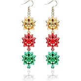 Gold Bow Earrings Trendy 14K Gold Plated Bow Huggie Hoop Earrings Silver Bow Earrings Dangle Jewelry Gifts Stainless Steel