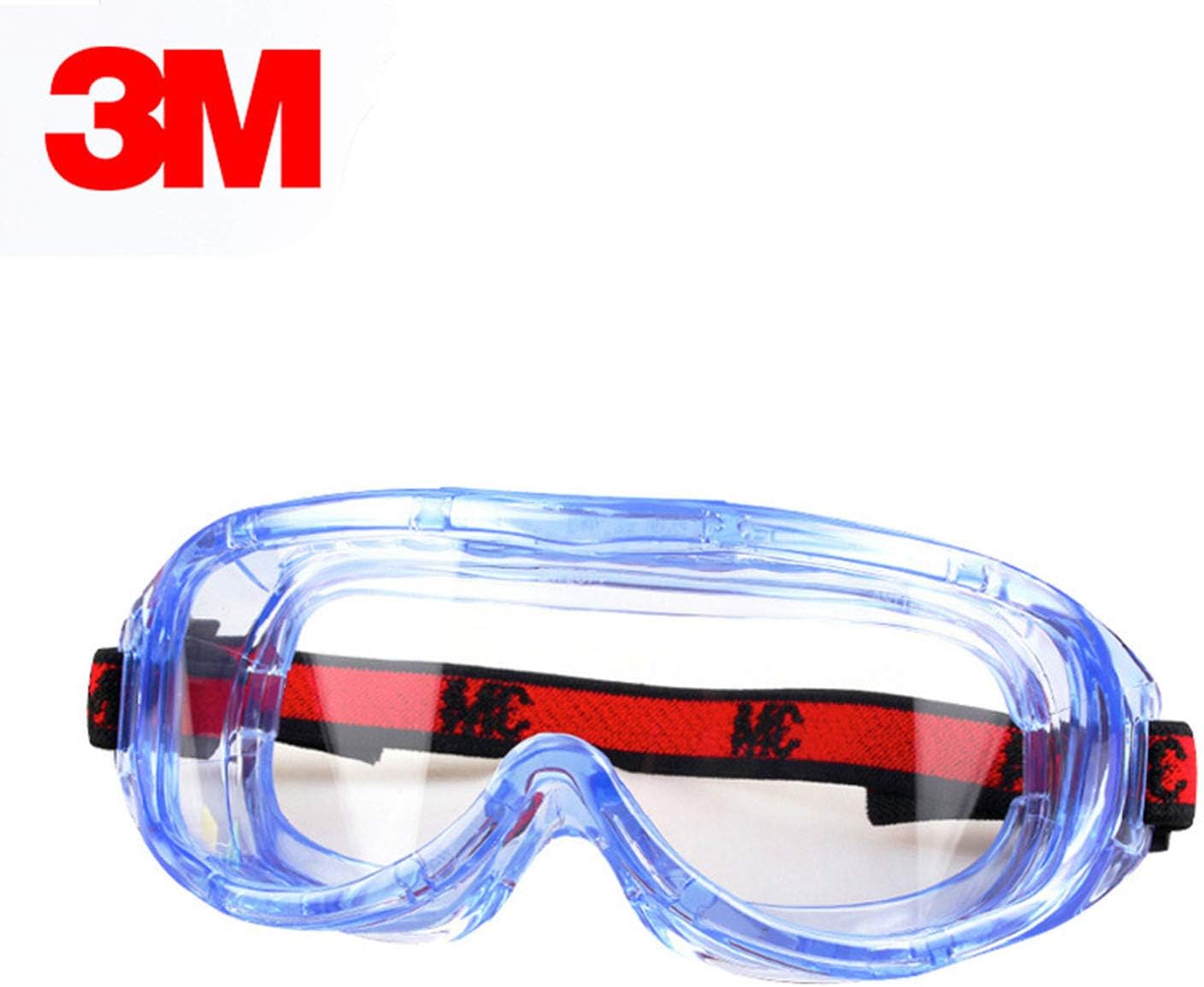 3M Safety Goggles 100% Resistance to Influenza Bacteria and Viruses, to Protect Your Safety, Essential Products for Flu - 1X Safety Goggles by 3M